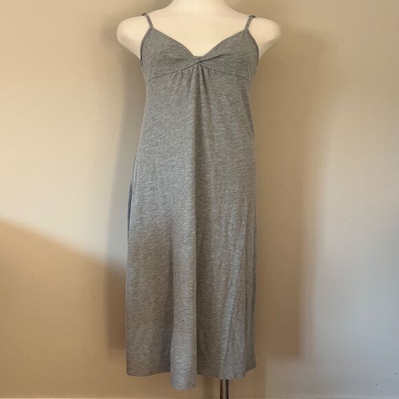 Y2K Vintage Womens Long Grey Maxi T-Shirt Halter Dress by Xhilaration sz Small - Picture 2 of 8